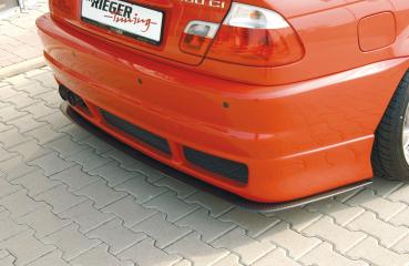 RIEGER Heckschwert (Carbon-Look) passend für Heckschürze 50208 / 50213 passend für BMW 3er E46