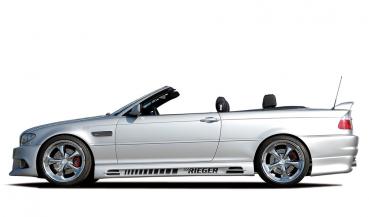 RIEGER Seitenschweller 185mm RECHTS passend für BMW 3er E46 Limousine / Compact / Coupe / Cabrio