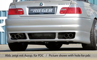 RIEGER Heckschürze 50232 passend für BMW 3er E46 Limousine / Coupé / Cabrio 02.02- (ab Facelift)