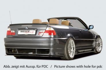 RIEGER Heckschürze 50232 passend für BMW 3er E46 Limousine / Coupé / Cabrio 02.02- (ab Facelift)