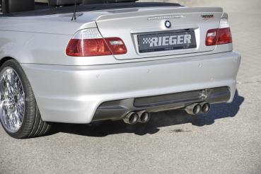 RIEGER Heckschürze 50249 passend für BMW 3er E46 Limousine / Coupé / Cabrio Bj. 02.98-12.01 (bis Facelift) MIT PDC