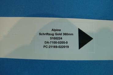 ALPINA Emblem Folie gold 360mm