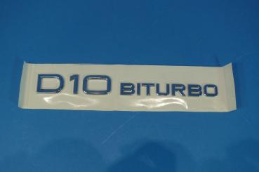 ALPINA Schriftzug hinten "D10 BITURBO" verchromt