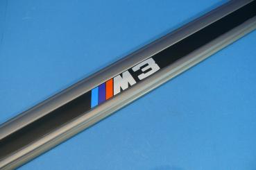"M3" Logo Door Sill Strip black BMW 3er E30 2doors Coupé/Convertible