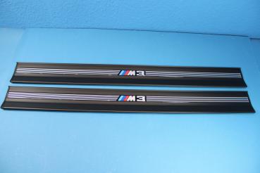 "M3" Logo Door Sill Strip black (Set) BMW 3er E36 Coupé/Convertible