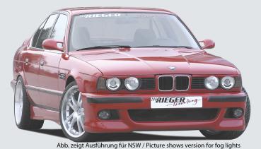 RIEGER Frontbumper Sport Look fit for BMW 5er E34 Sedan/Touring (WITHOUT Foglightholder)