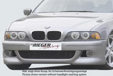 RIEGER Front bumper fit for BMW 5er E39 up to 12/02 (with recesses for washer)