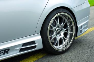 RIEGER Side skirt -right side- fit for BMW 3er E90 Sedan / Touring (with recess and 2 openings)