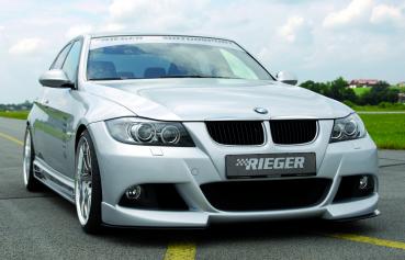 RIEGER Spoilerstoßstange passend für BMW 3er E90 Limousine / Touring (für Fzg. mit Scheinwerferreinigungsanlage)
