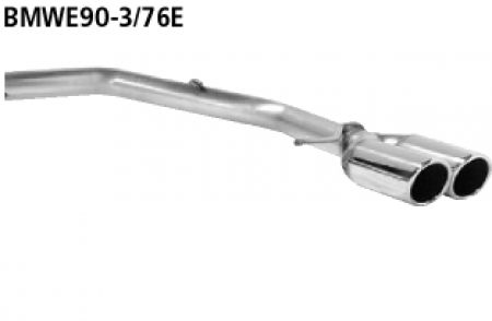 Bastuck Endrohrsatz RH 2x 76mm eingerollt BMW E90/E91/E92/E93