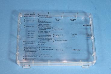 Cover Fuse box ENGLISH BMW E28 E24 E23