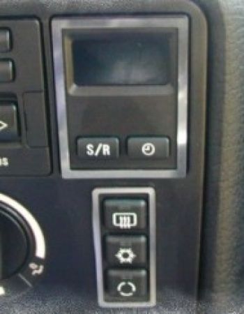 Blende Bordcomputer/Uhr, Schalter NSW mattiert BMW E36 Compact