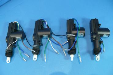 JOM Central locking system, universal with 2 mini radio remote controls, 4 motors