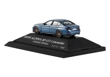 ALPINA Scale Model BMW ALPINA B5 GT Sedan „Arctic Race Blue“ 1:87,  LIMITED EDITION