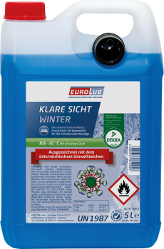 EUROLUB KLARE SICHT WINTER -30 °C Scheibenfrostschutz Frostschutz 5 Liter Konzentrat