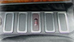 Surround of Seat Heating, Switch Console polished (5 pcs) BMW E3