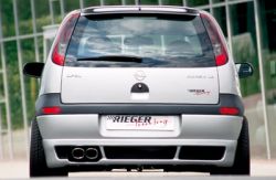 RIEGER rear skirt extension fit for Opel Corsa C (NOT Facelift)