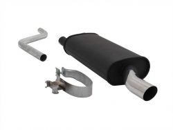 NOVUS Rear silencer with 1 tail pipe 60mm S-Design VW Polo II/II