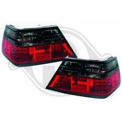 LED Rückleuchten klarglas rot/schwarz passend für Mercedes W124 alle NICHT T-Modell