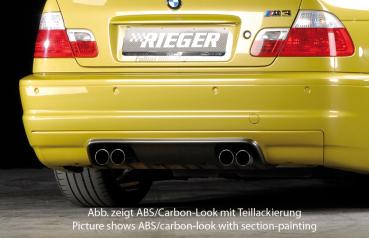 RIEGER Heckansatz CS-Look (Carbon Look) passend für BMW 3er E46 M3