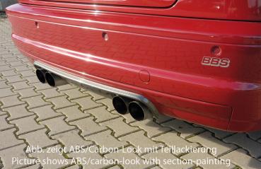 RIEGER rear skirt extension CS-Look (Carbon-Look) fit for BMW 3er E46 M3