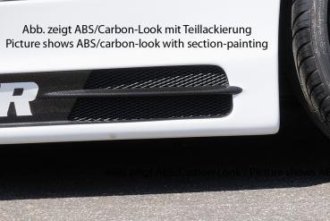 RIEGER Seitenschweller CARBONLOOK mit Schacht und 2 Ausschnitten LINKS passend für BMW 1er E87