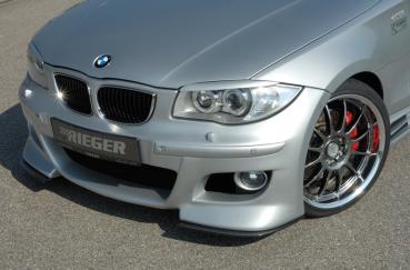 RIEGER splitter CARBONLOOK for front bumper 35014 / 35015 / 35016 / 35009 fit for BMW 1er E87