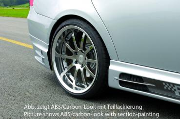 RIEGER Side skirt -left side- carbonlook fit for BMW 3er E90 Sedan / Touring (with recess and 2 openings)