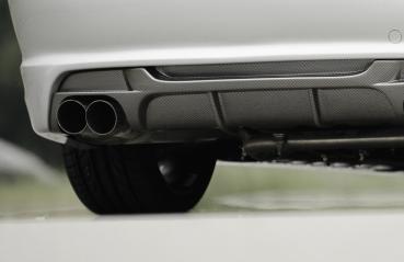 RIEGER Heckeinsatz passend für Heckschürze 50248/49/50/51 (Carbon-look) passend für BMW 3er E46 Coupe Cabrio Limousine