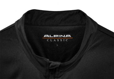 ALPINA Functional Shirt Orange with Zipper, unisex Size S