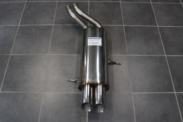 BASTUCK Rear silencer with 2x76mm fit for BMW 3er E46 320i/325i/330i/330d from 06/00