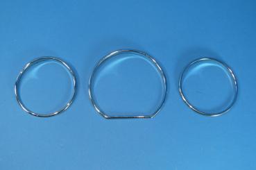 Gauges Chrome Rings (3 pcs) fit for Mercedes W124 all