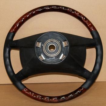 Original steering wheel burled wood/leather fit for Mercedes R107 W107 W123 W126 Bj. 1981 - 1984