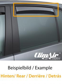 ClimAir Wind deflector grey rear door fit for BMW 1 (E87), (2004 - 2011) Schrägheck, 5 Türen