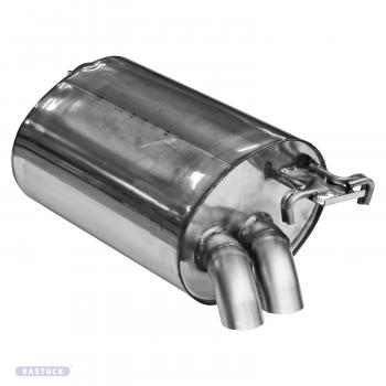 BASTUCK Rear silencer 2x 58mm fit for Mercedes R129 280SL-600SL