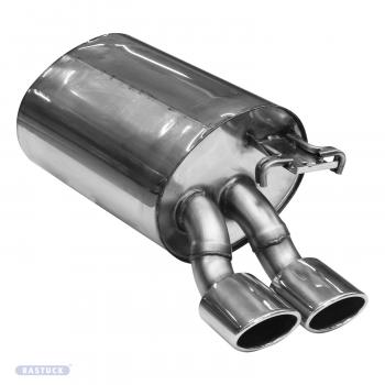 BASTUCK Rear silencer OVAL 2x 105x75mm fit for Mercedes R129 280SL-600SL