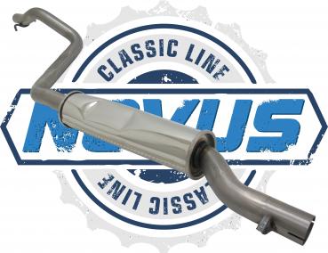 NOVUS Classic Line Stainless steel front silencer for VW Golf 1 GTI + Cabriolet Jetta 1 Scirocco 53 53B