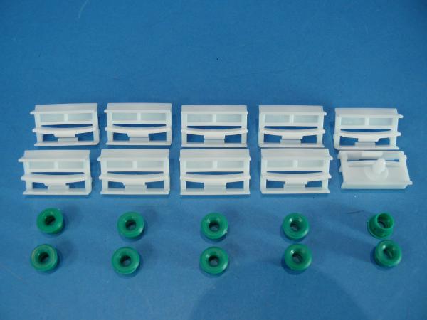 10x BMW Clamp NATUR incl. Grommet, green 9,1mm BMW 3er E36 E46 E90