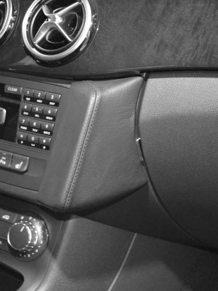 KUDA Phone consoles fit for Mercedes W246 B-Klasse ab 11/11 - 12/18 Mobilia/artificial leather black