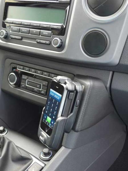 KUDA Phone console fit for VW Amarok 2010 - 2017 artificial leather black