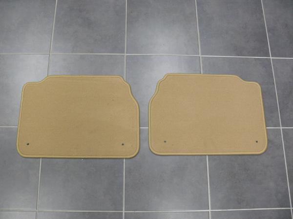 Floor mats 4 pcs. beige/beige outline fit for BMW 5er E34 Sedan / Touring