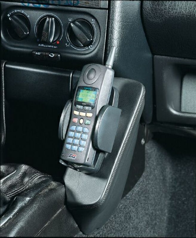 KUDA Telefonkonsole passend für VW Passat 35i Bj.88 bis 11/96 Leder schwarz