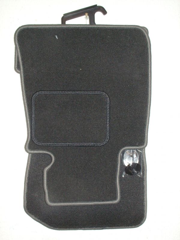 Floor mats 4 pcs. black/grey outline Mini R57 Convertible