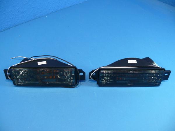 Klarglas Blinker SCHWARZ mit Standlicht passend für BMW 3er E30 87-93