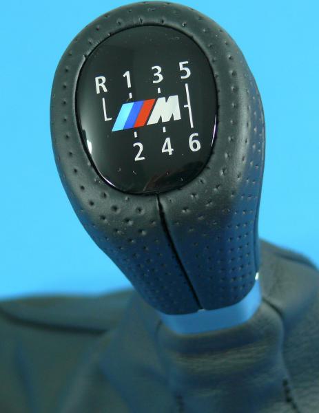 M- Schaltknauf 6 Gang Leder mit Manschette für BMW E90 / E91 / E92 / E93