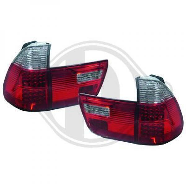 LED Taillights clear red/white fit for BMW X5 E53 up to 09/03