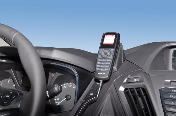 KUDA Telefon/Navikonsole passend für Ford Transit Custom ab 2012 Konsole oben Leder schwarz