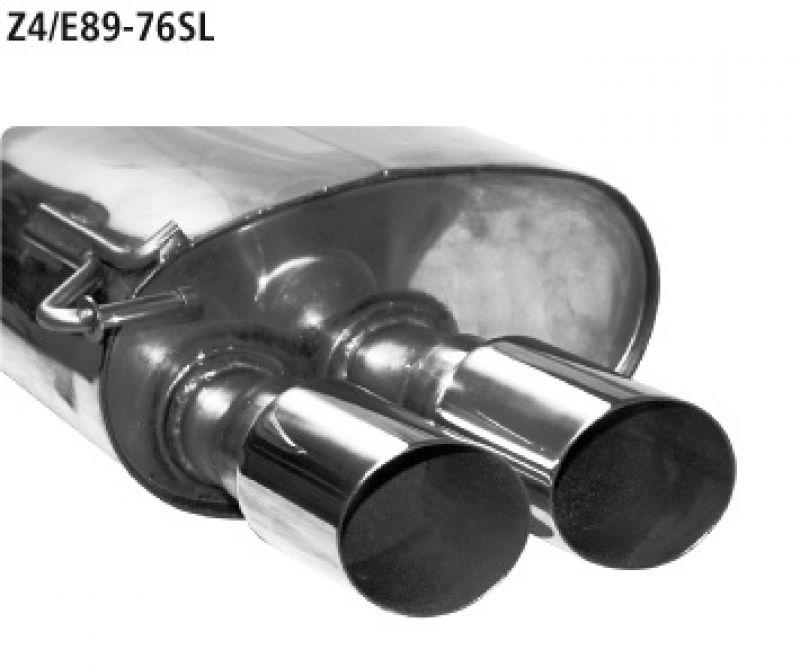 Endschalldämpfer Slash 20° schräg 2x76mm links BMW Z4 E89 6 Zyl.