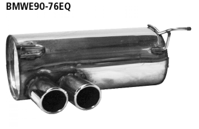 Bastuck muffler with dual tailpipe LH E92/E93