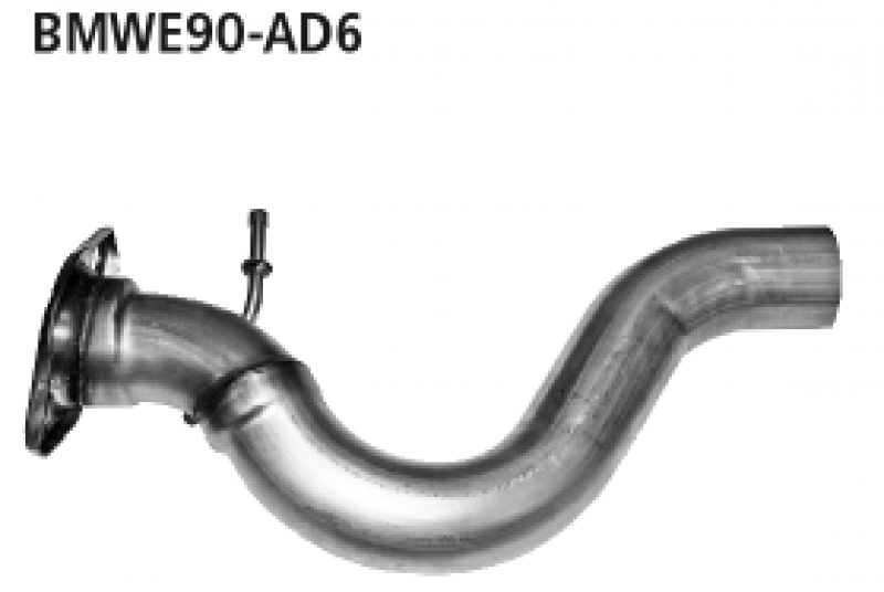 Bastuck connecting pipe muffler on Series E90/E91/E92/E93